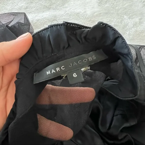 Marc Jacobs 100% Silk 1930s Victorian Style A-Line Dress - Picture 4 of 8